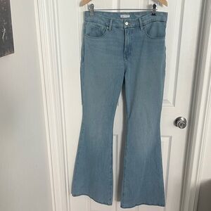 Good American Light Blue Flare Jeans